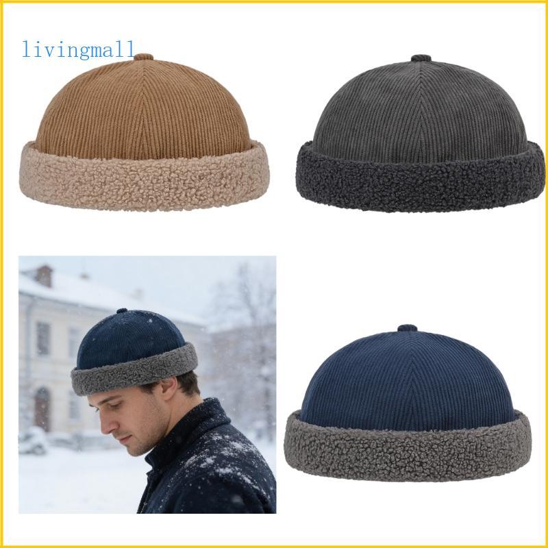 LIVI Furry Worker Hat Docker Cap Beanies Hat Có thể điều chỉnh ngoài trời cho bé trai bé gái