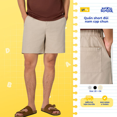 Quần Short Nam YODY quần đùi cạp chun, chất đũi nhẹ mát MCJT26S002