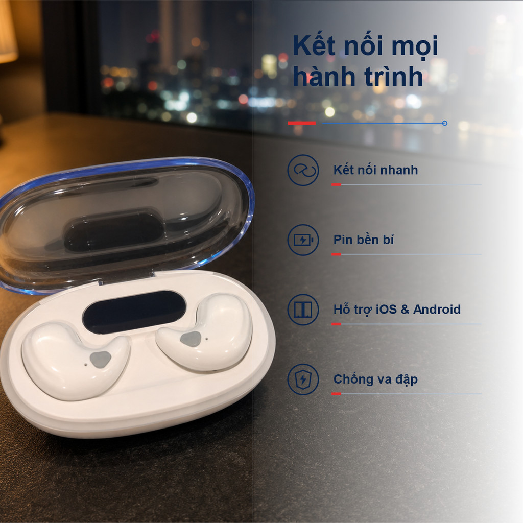 Tai nghe X55 Bluetooth 5.3 Tai nghe chống ồn X55 Stereo