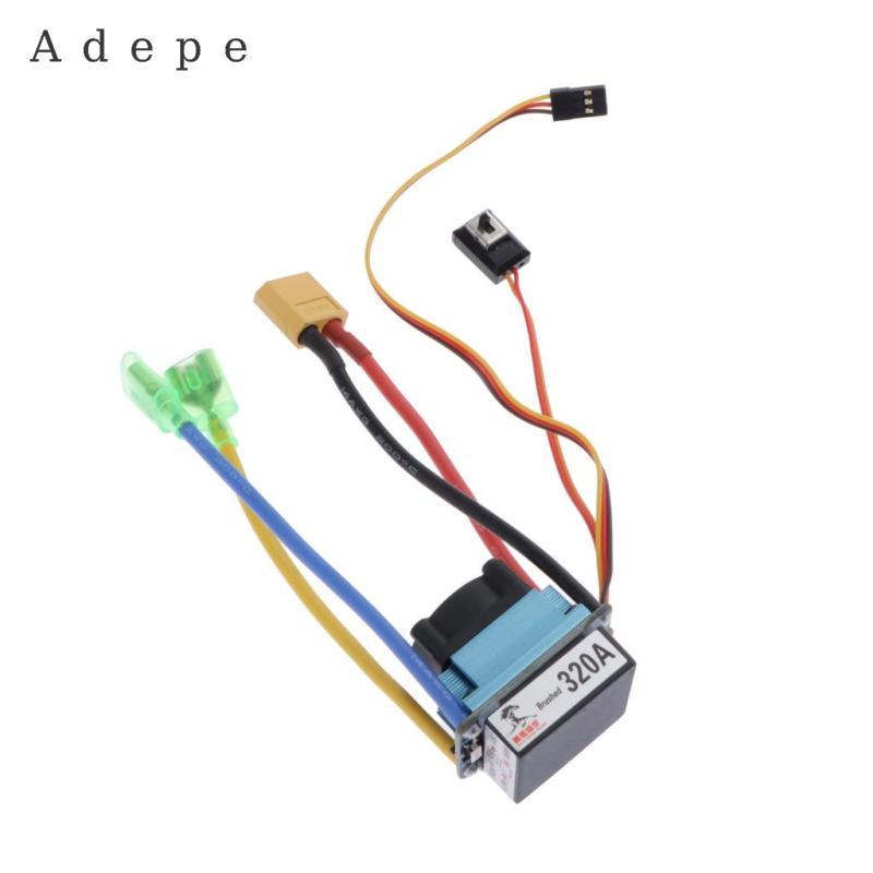 ESC chải 320A chống nước với xe 5V / 3A 1 / 10