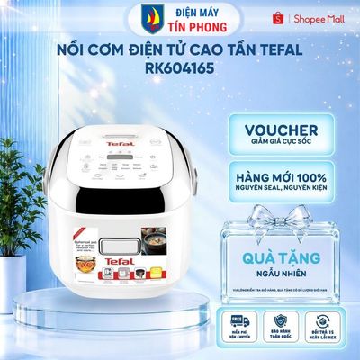 Nồi cơm điện tử cao tần Tefal  RK604165 - 0.7 lít - Lòng nồi niêu 6 lớp - Bảo hành 1 năm