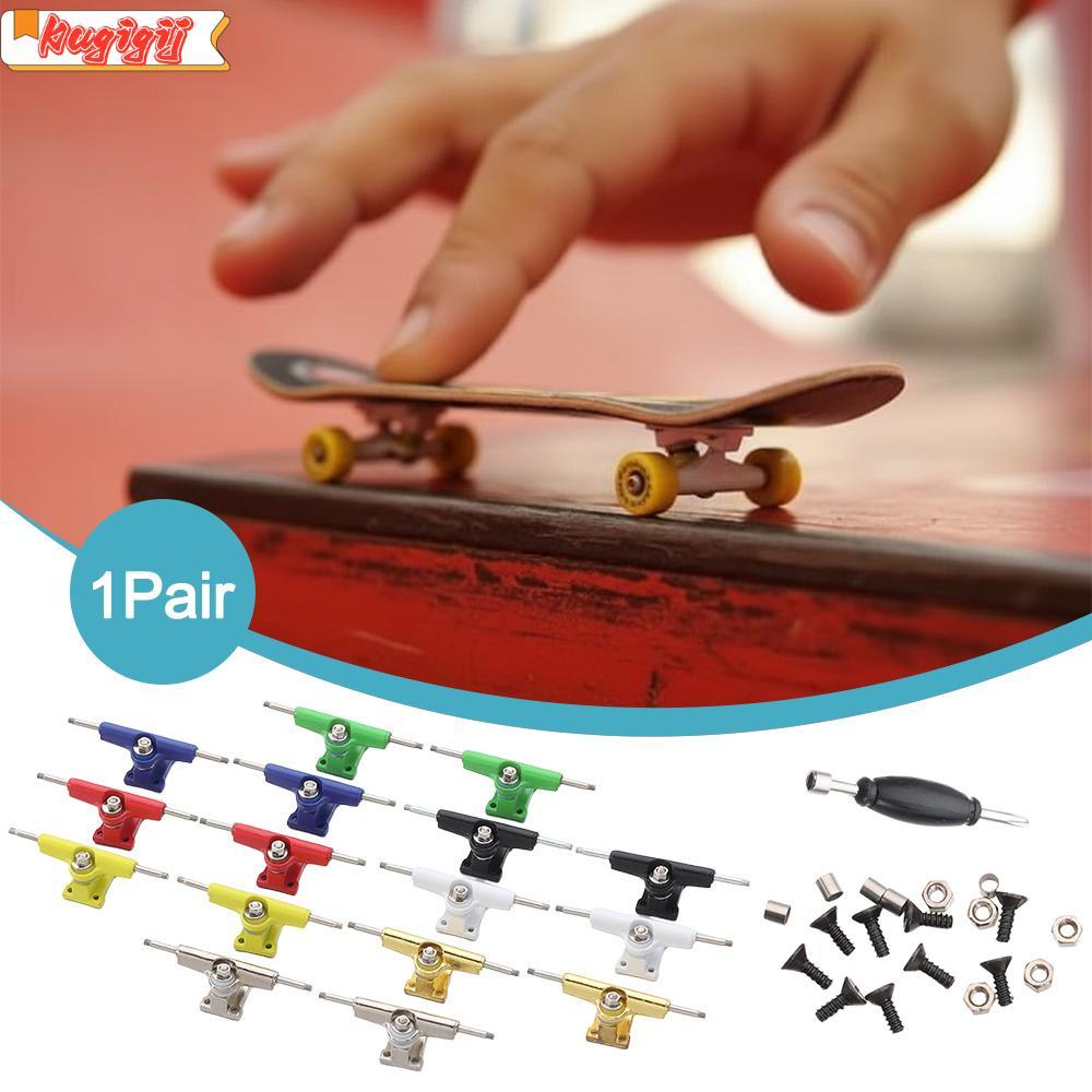 KUGIGIEI 1 Cặp Giá đỡ sàn chịu lực, với đai ốc Bu lông xe tải Fingerboard Truck, Model 32mm Mini Fin