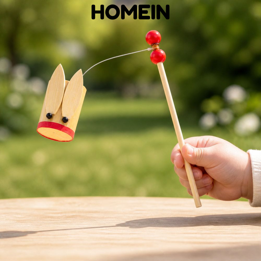 HOMEIN Cicada Noisemaker, Máy tạo âm thanh Cicada tre kích hoạt rung tre, Sản xuất âm thanh thời tra