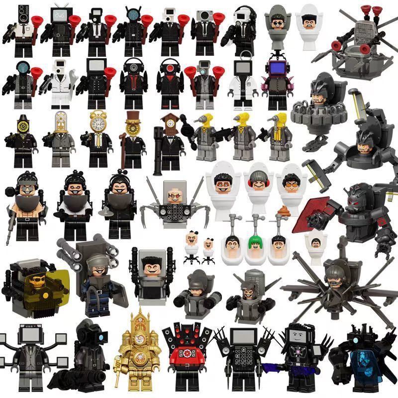 Tương thích với Lego Toilet Man Vs Monitor Doll Titan Loa Man và TV Man Hình Lắp Ráp Khối Xây Dựng Đ