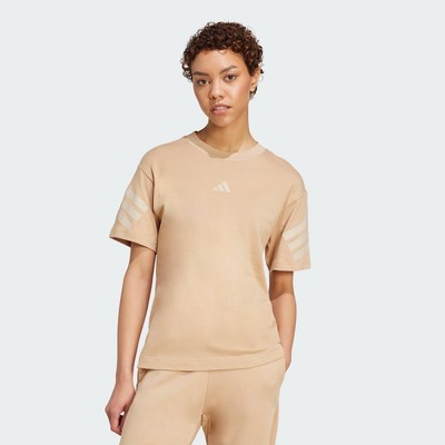 adidas Phong cách sống Áo Thun 3 Sọc Future Icons Nữ nâu JW7840
