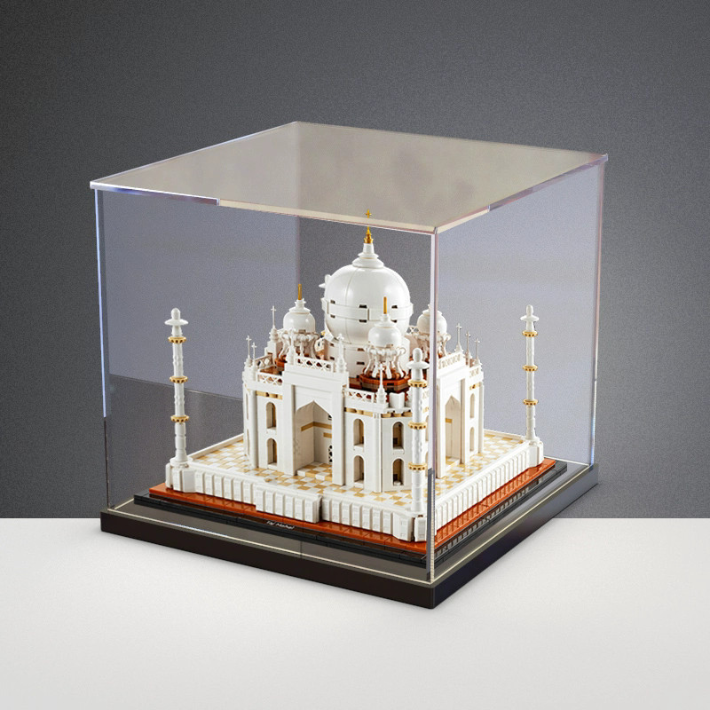hộp mica trong suốt Lego Acrylic Display Box MY | For 21056 Taj Mahal, Popmart Labubu Zimomo (Kotak 