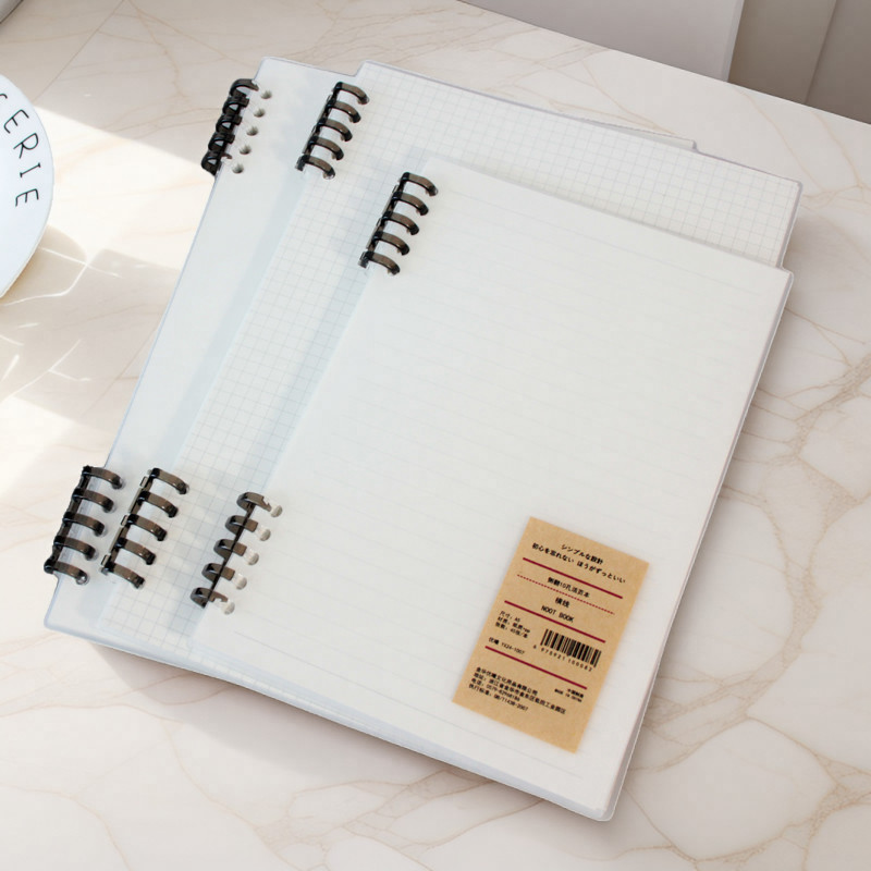 Dòng Ngang Checkered Trống Notebook Đơn Giản Không Cầm Tay Rời Lá Rời Notebook Có Thể Tháo Rời b5 No