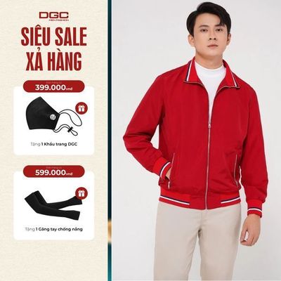 Áo Jacket nam cổ đứng 6cm bo kẻ phối lót trong, túi chéo kéo khóa DGCs - WAJKBB03M