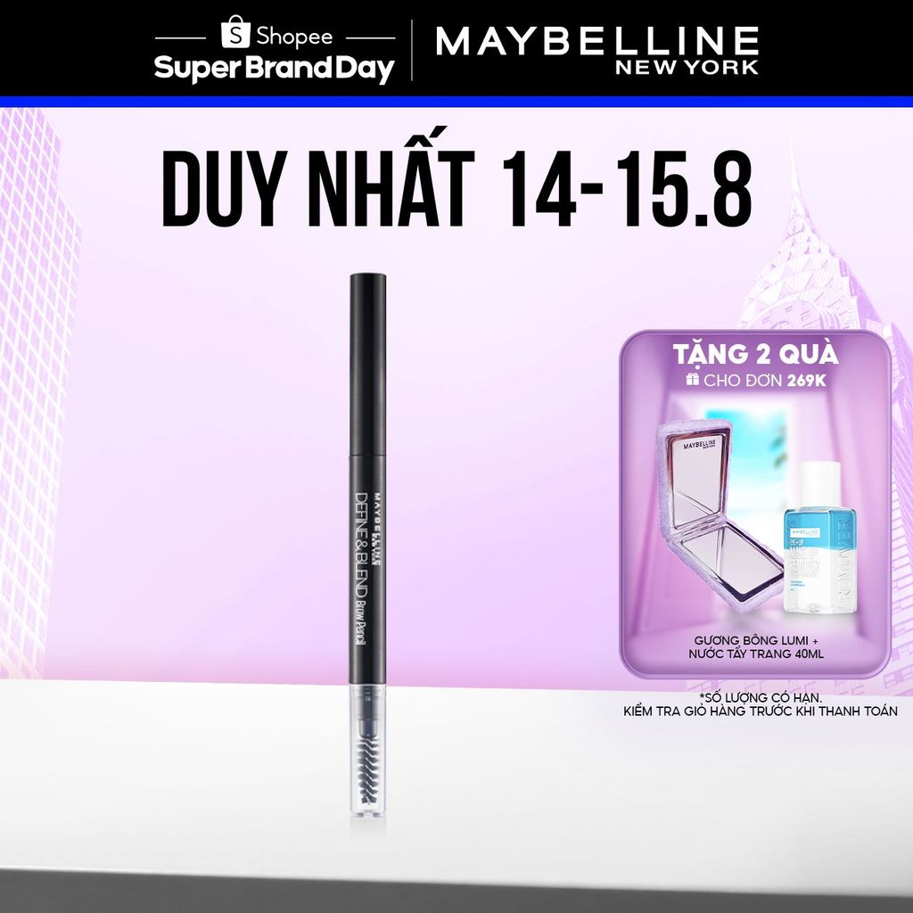 Chì Kẻ Mày 2 Đầu sắc nét tự nhiên Maybelline New York Define & Blend Brow Pencil 0.16g