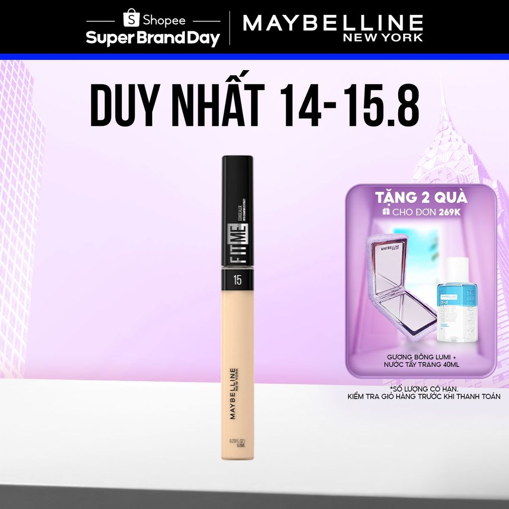 Kem Che Khuyết Điểm Mịn Lì Tiệp Mọi Tông Da Fit Me Concealer Maybelline New York 6.8ml