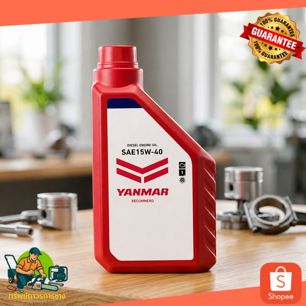 Dầu động cơ Diesel chính hãng Yanmar SAE15W-40 Kích thước 1 Lít SAE 15W-40 Máy kéo