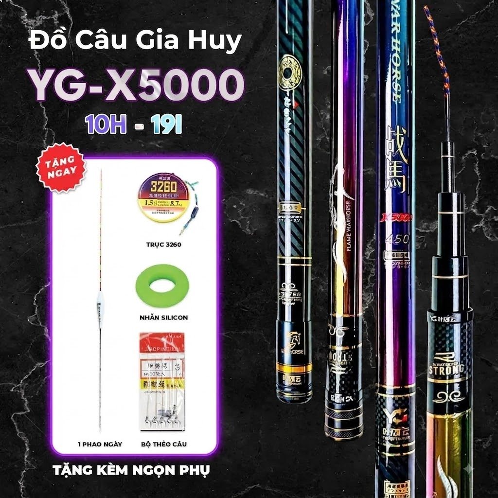Cần Câu Tay YG x5000 10H-19i Chuyên Săn Hàng Tải Cá Lớn