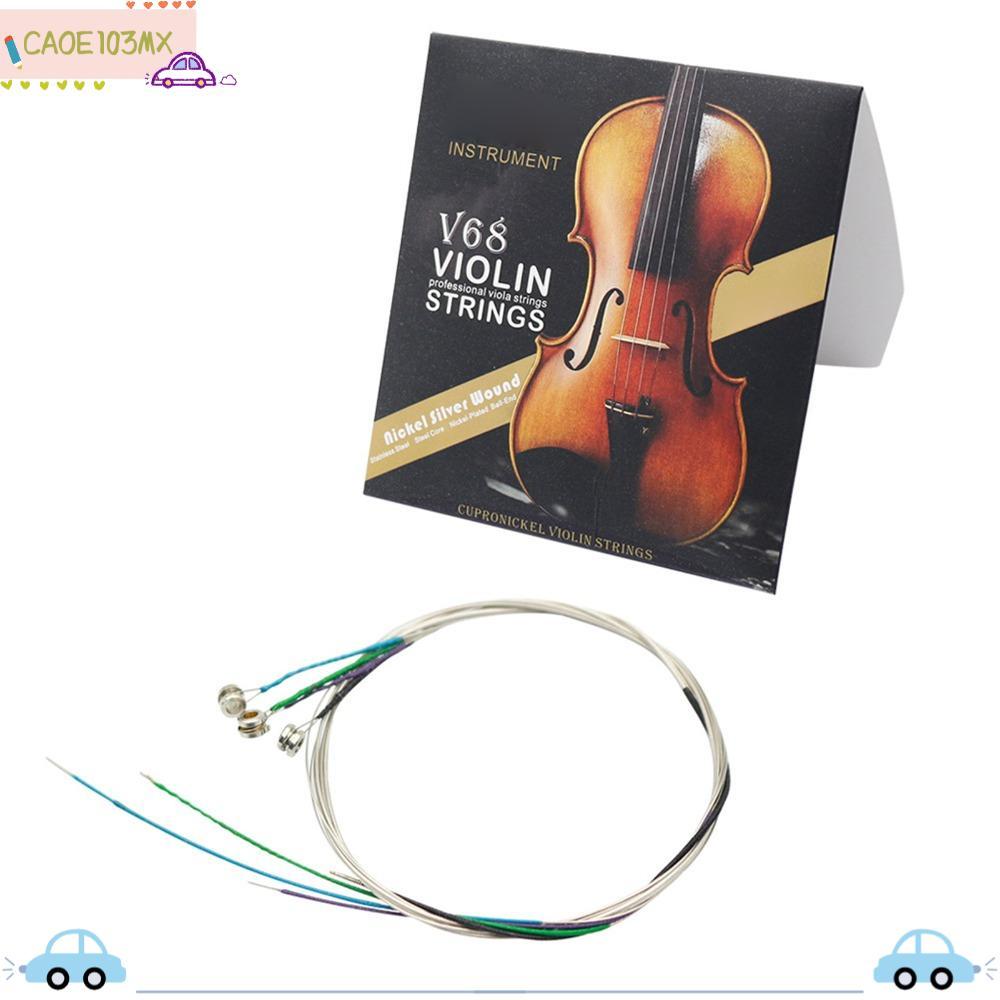 ICAOE103 Trọn Bộ Dây Đàn Violin, Dây Thép Không Gỉ Màu Sắc Hỗn Hợp Dây Đàn Violin, Dây Fiddle Chuyên