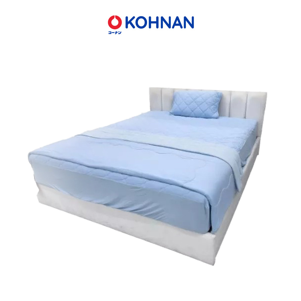 Ga giường mochi siêu mát KOHNAN bọc đệm dày, size Q/K/WK