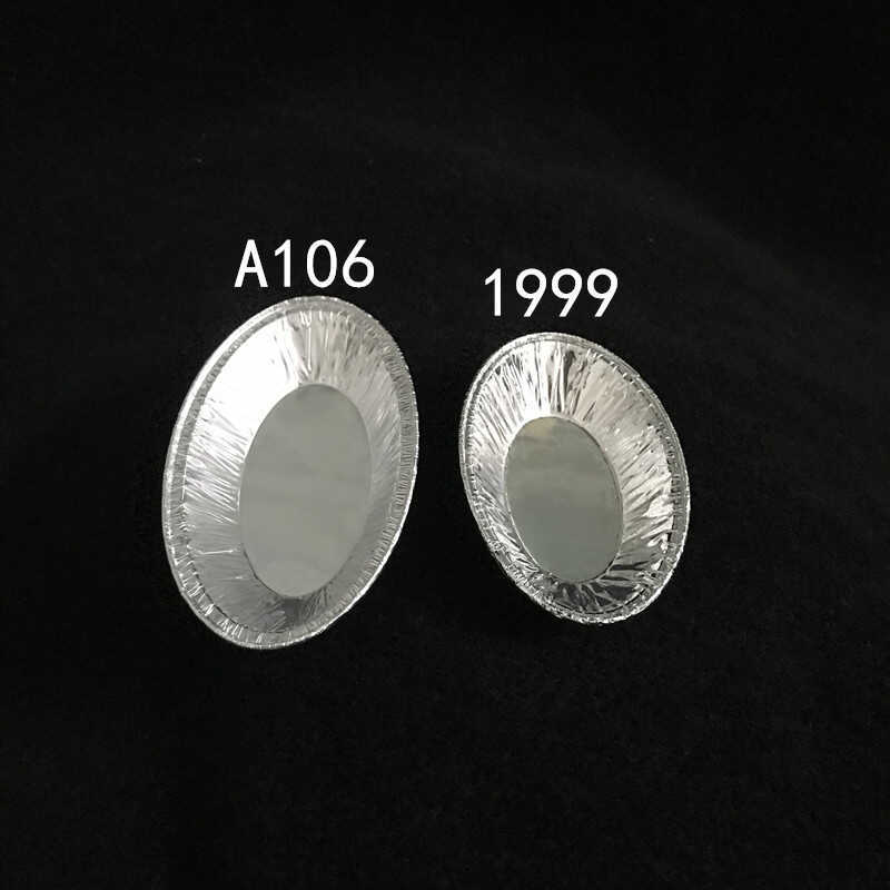 A106 Hình Bầu Dục Trứng Tart Tinfoil Khay 1999 Hình Trứng Nhôm Lá Cốc Dừa Tart Bồ Đào Nha Tart Trứng