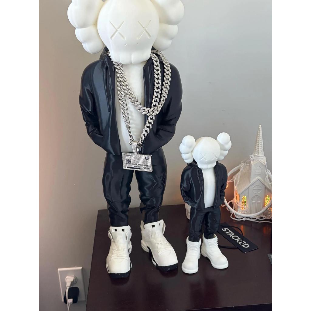 Mô Hình Búp Bê Kaws 35cm Phong Cách Đường Phố Streetwear | Tượng KAWS trang trí decor bàn làm việc p