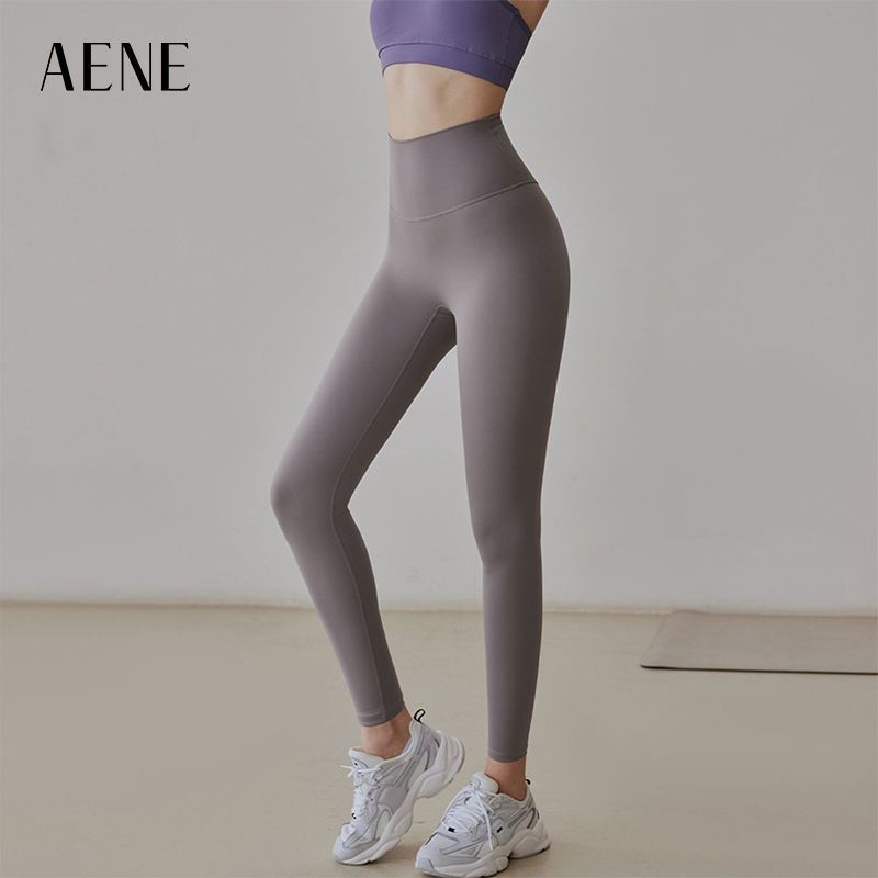 ReadyStock [AENE] Quần Legging Nữ Bụng Cao Cấp Nâng Hông Tập Yoga Tập Chặt Gọn Chạy Bộ Thể Thao Co G
