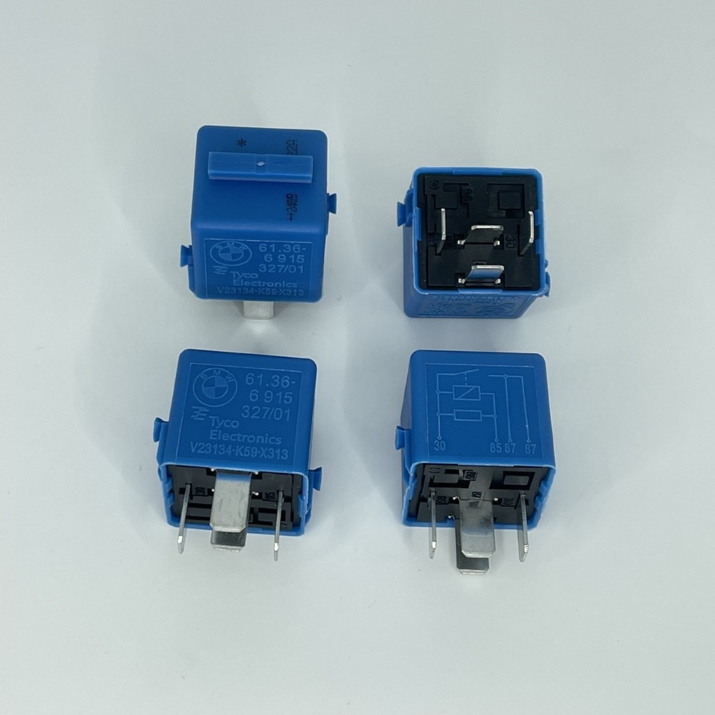 Premium-New Chính Hãng Cho Xe BMW Siemens Tyco Relay V23134-K59-X313 61366915327/ 01 12V 30A 4Pin Bầ