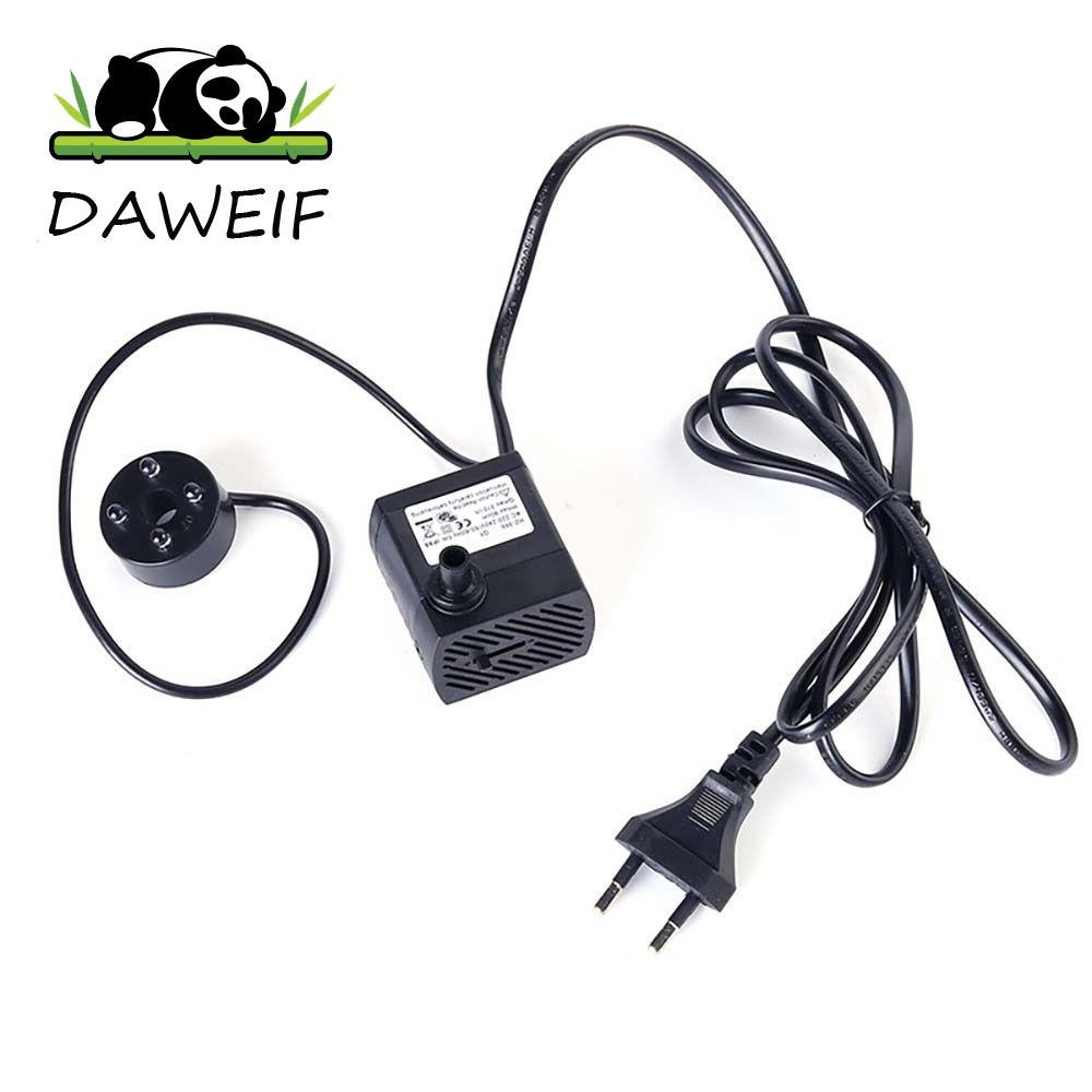 DAWEIF Máy Bơm Nước Bể Cá EU Cắm Với Đèn LED Mạnh Mẽ Bể Cá Máy Hút Khí Động Cơ Mini Máy Bơm Bể Cá Đà
