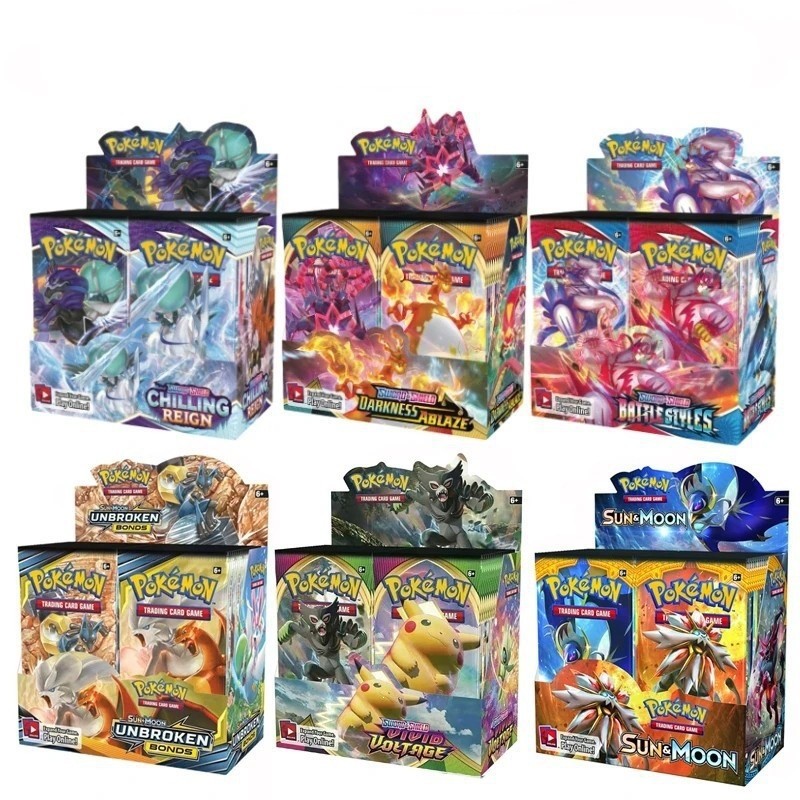 Thẻ Pokémon Phiên bản tiếng Anh Pokemon Pokémon Card Mystery Box Pokemon Card Pack 360 [Q]