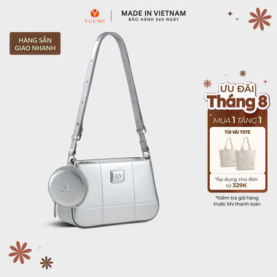 Túi Yuumy (Thời trang nữ hiện đại kèm ví mini size 24 - Túi đeo chéo da Glossy YN311) Bagsmart