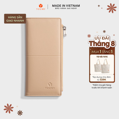 Ví Yuumy (Thời trang nữ cầm tay dáng đứng  - Ví da Seasand YV116) Bagsmart
