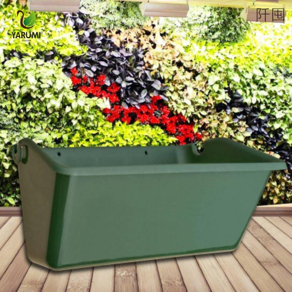Chậu hoa ALISON, Hộp trồng cây treo tường màu xanh lá cây, Trang trí nội thất Cây trồng mọng nước dọ