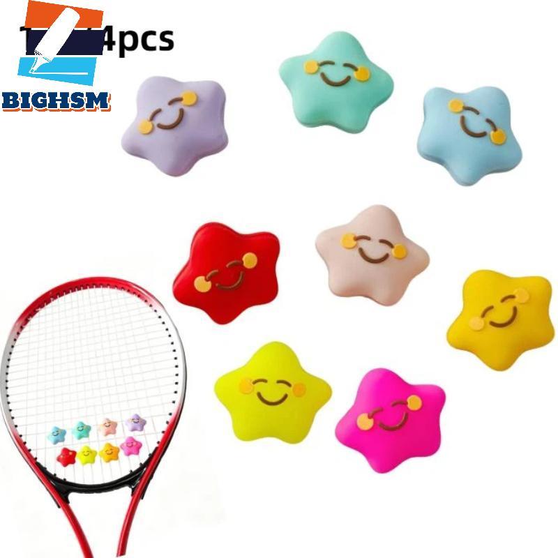 [BIGHSM] Silicone Tennis Raet Damper Phong cách ngôi sao Chống mài mòn Sho Hấp thụ nhiều màu để sử d
