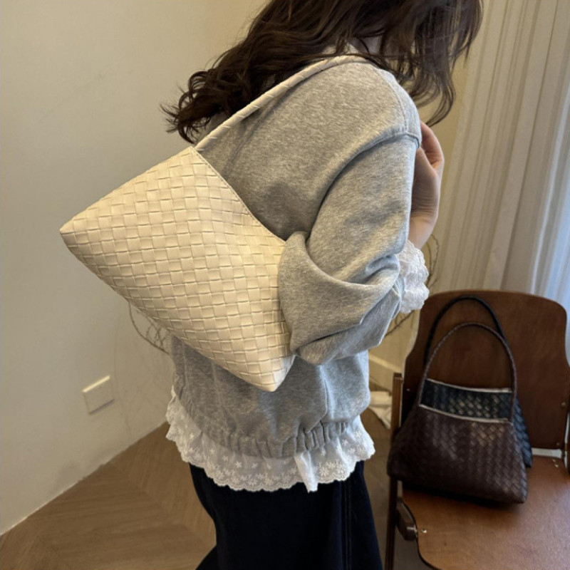 2025 Mẫu Mới Nữ Vintage Màu Trơn PU Tote Túi Dễ Thương Phong Cách Thanh Lịch Đeo Vai Túi Xách Làm Việc Túi Xách Nữ