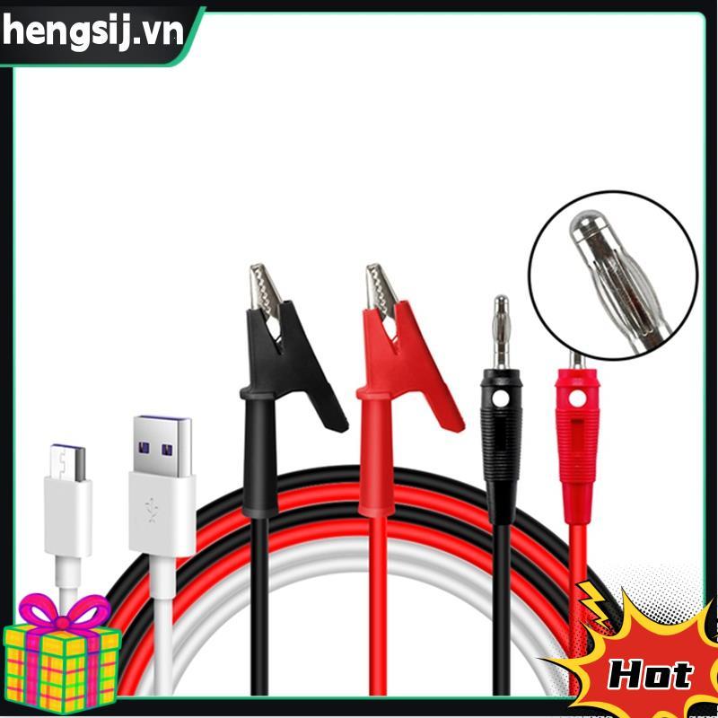 Đầu cắm chuối mới vào cáp kiểm tra kẹp cá sấu và cáp truyền thông Nicro cho đầu ra RD6006 RD6012 RD6