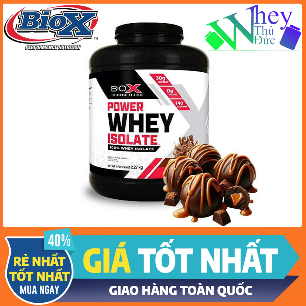 Biox Isolate Whey Protein Chính Hãng – Đạm Whey Isolate Cao Cấp Cho Gymer vị socola peanut 1.8kg
