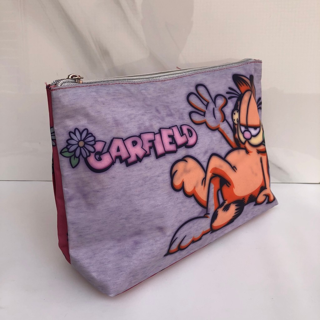 Ngoại Thương Nguyên Bản Đặt Hàng Hoạt Hình Dễ Thương Garfield Dung Tích Lớn Túi Đựng Mỹ Phẩm Túi Bảo