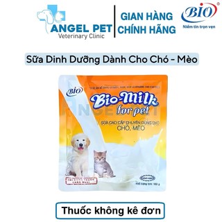  Sữa Bột Bio Milk Dành Cho Chó Mèo Gói 100g 