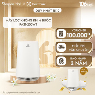 MUA 1 TẶNG 1 - Máy lọc không khí Electrolux 4 bước UltimateHome 300 cho phòng 26m2 - FA31-200WT
