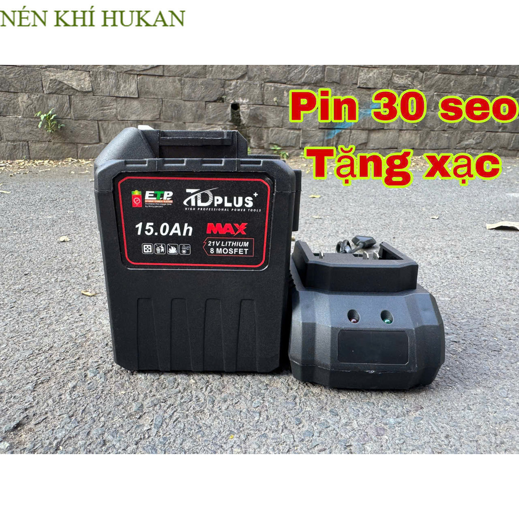 Pin 30 cell 8 mosfet Makita, 5s4p điện áp 21v, pin đóng cell xanh, chân phổ thông m21 4cm