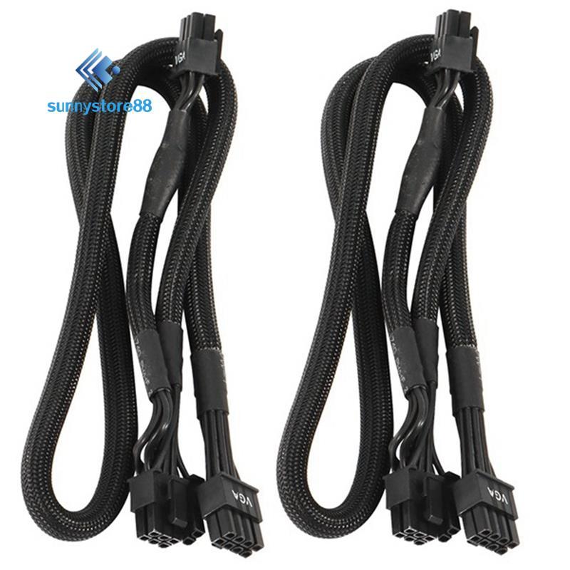 2Pack 8 PIN TO Dual 8 Pin 6 PIN PCIE VGA Cáp cấp nguồn cho Supernova G2 G3 G5 P2 T2 GS G + 650 750 8