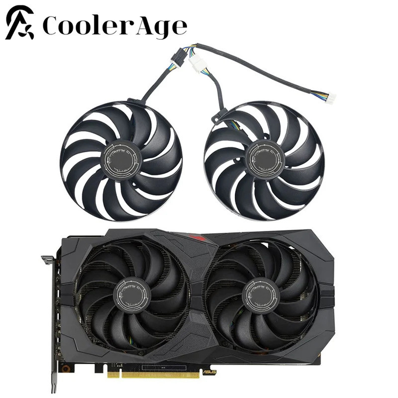 Quạt Thẻ iVideo Cho ASUS ROG Strix GeForce GTX 1650 1660 SUPER 95MM FDC10U12S9-C GTX1650 GTX1660 Quạ