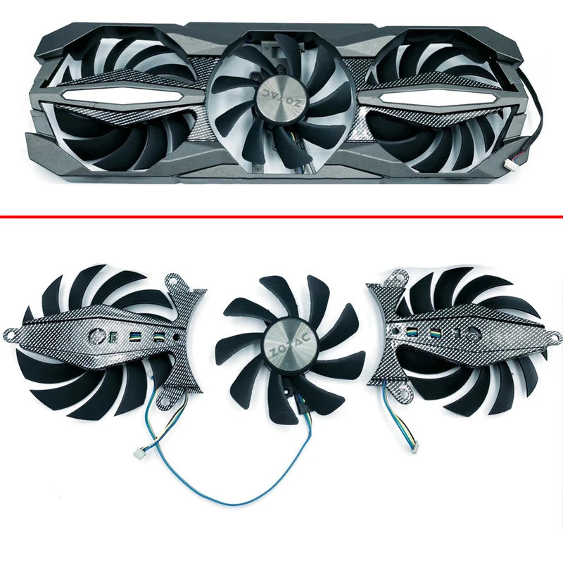 Iii85mm 4pin Quạt làm mát GTX1080 1070TI 1060 Plus OC GPU FAN cho ZOTAC GTX1080 1070 1070TI 1060 Plu