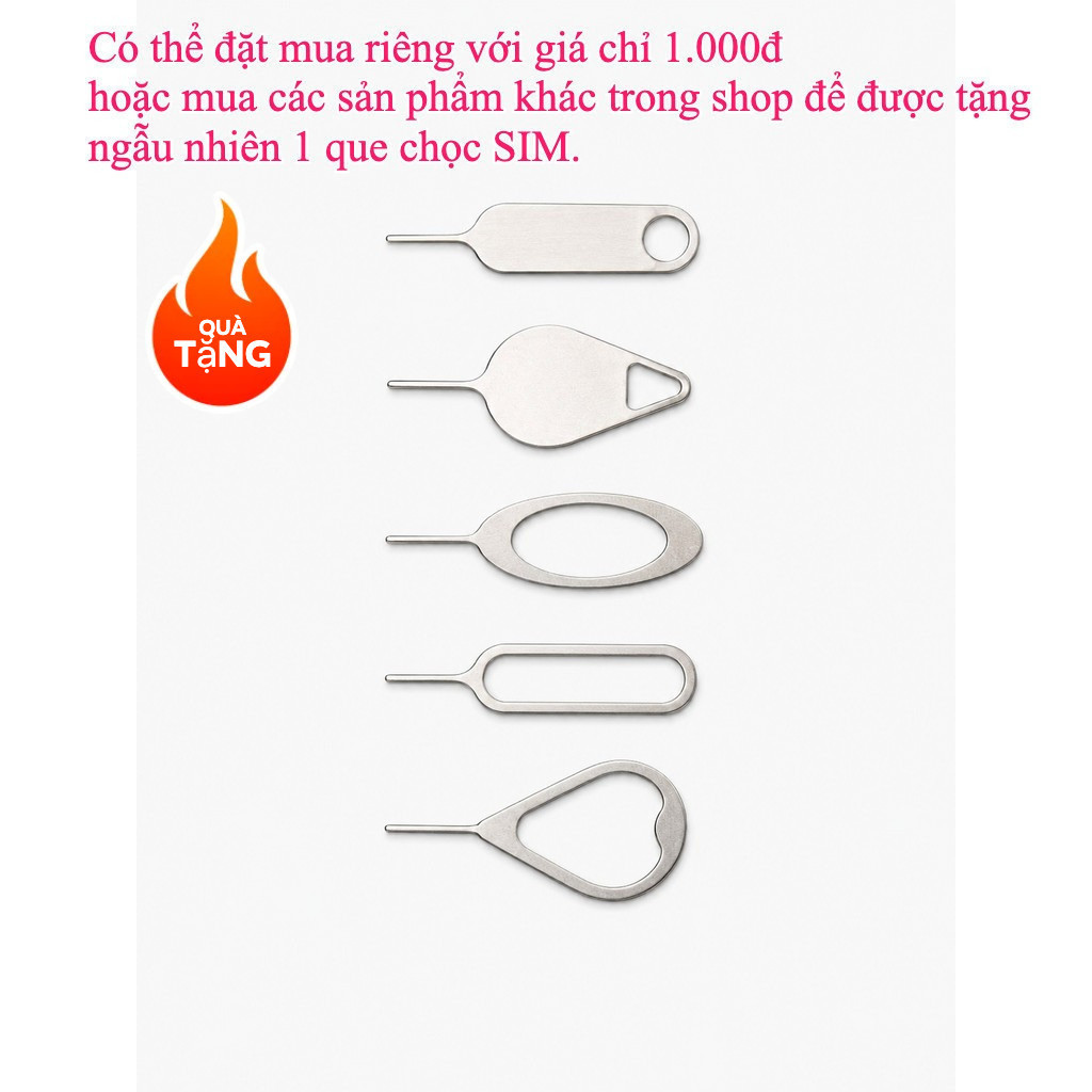 Que chọc sim inox cho tất cả dòng điện thoại