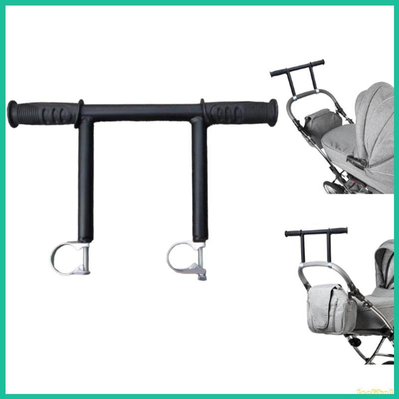 Double Tube Strollers Handle Extension Bar Comfortable Push Easy Installation