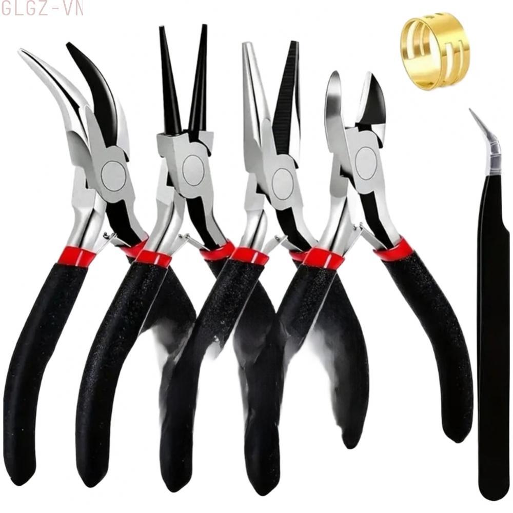 Jewelry Pliers Set 6pcs 7pcs for Wire Cutting Bending Looping and Crimping Tasks