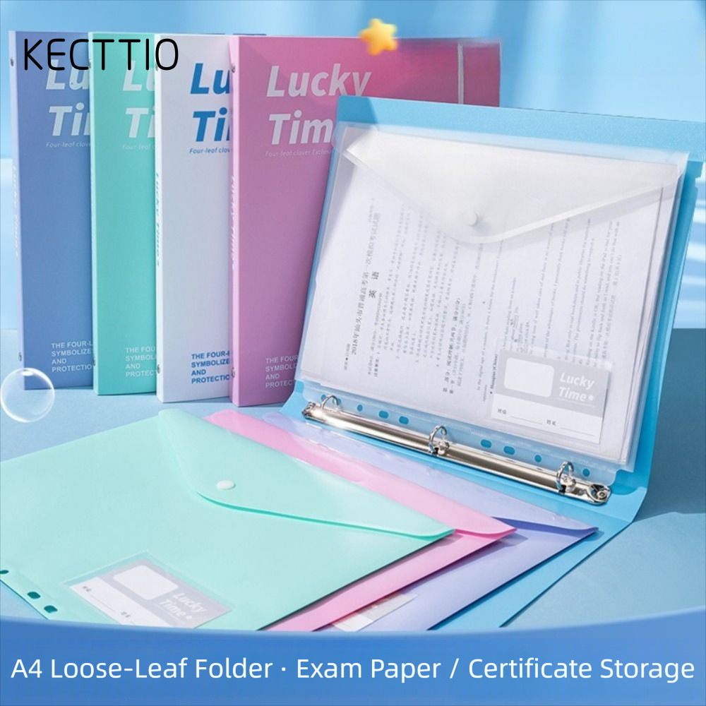 Thư mục tập tin KECTTIO A4, Thư mục dữ liệu 3 lỗ dung tích lớn, Chống bụi PP Ring Binder Thư mục lưu