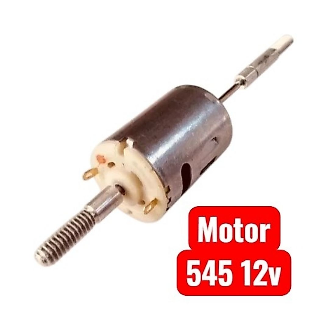 Mô tơ 545 12v chế quạt chạy acquy 12v, adapter 12v