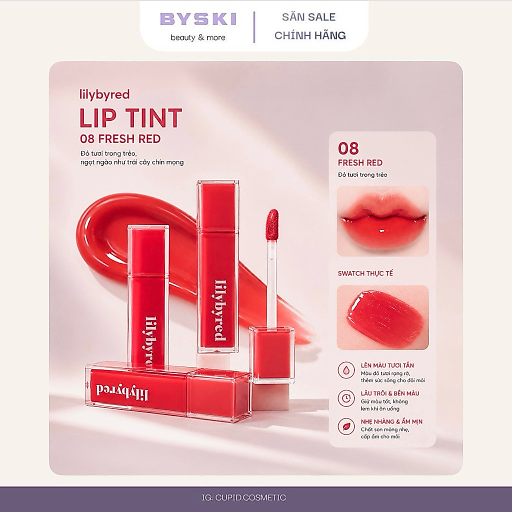 Lilybyred Bloody Liar Coating Tint * Màu: 08 Confident Cherry Tomat