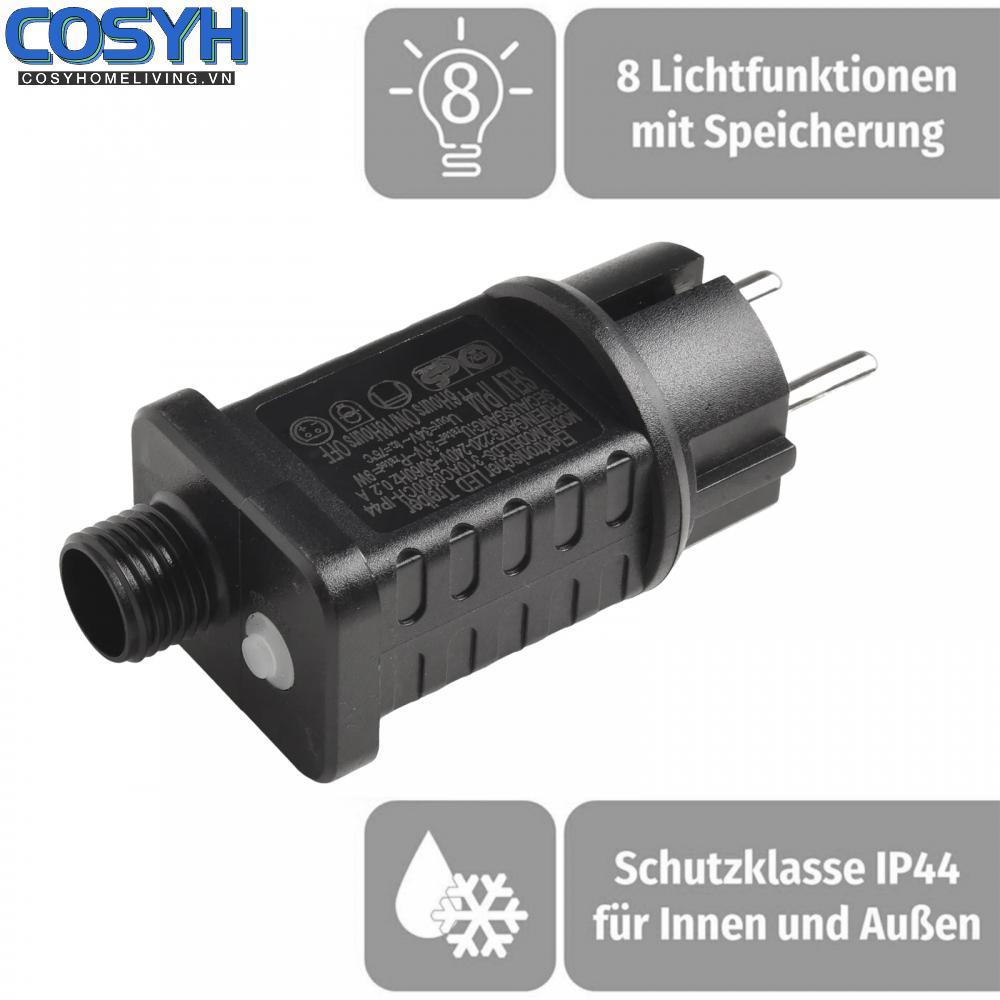 <cosyh>Power Adapter Lighting 4-brightness Levels 6-hour Timer For Christmas Lighting