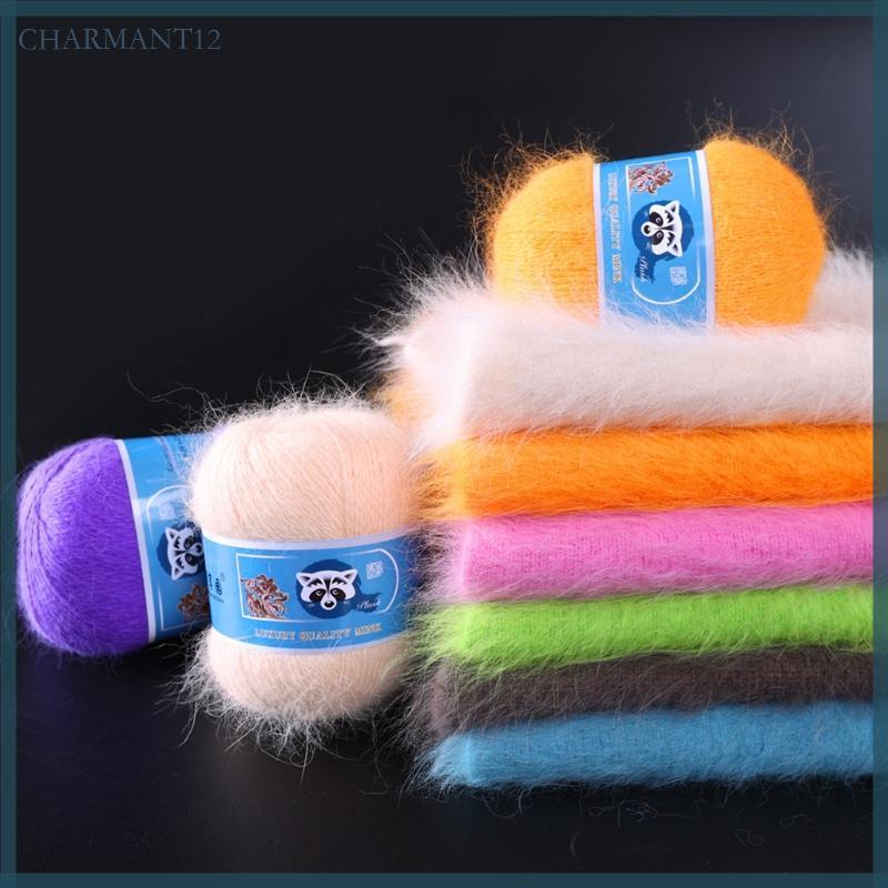 Char 50g + 20g Gói Sợi Đan Chồn Len Cho Móc Đan Mũ Áo Len Tất