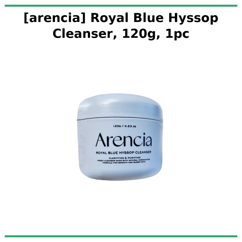 [arecia] Sữa rửa mặt Hyssop Royal Blue, 120g, 1pc/ Sữa rửa mặt Hàn Quốc/ Tẩy trang/ Chính hãng của A