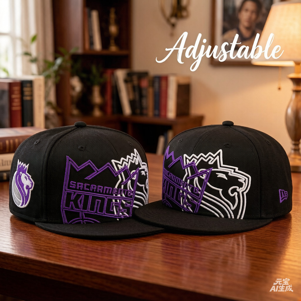 Nam Sacramento Kings Kỷ nguyên mới Ngày trò chơi màu đen Logo rỗng Mashup 9FIFTY Mũ bóng chày, Tấm c