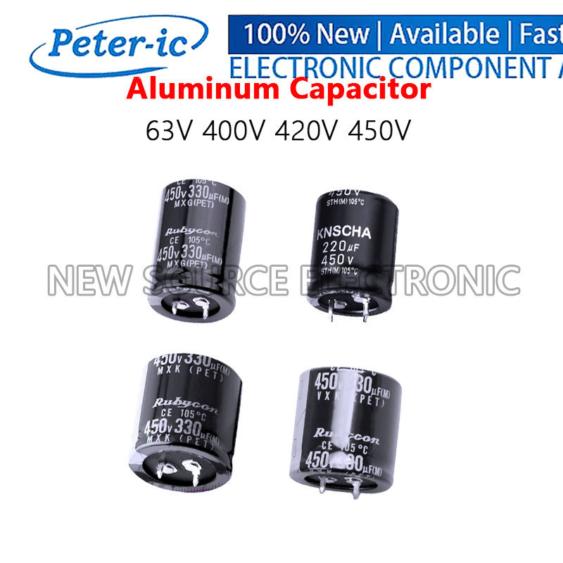 (1 Cái) Tụ Điện 63V 400V 420V 450V 100uF 180uF 220uF 330uF 390uF 470uF 560uF 680uF 820uF 1000uF D30x