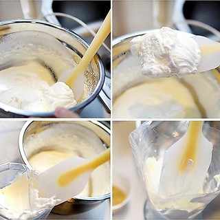 Phới silicon lưỡi trong spatula trong trộn bột vét thức ăn